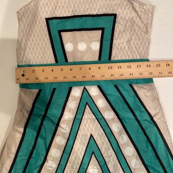 Maxi dress. Ties at the side of the neck.  Material does not have any give. - Picture 3 of 4